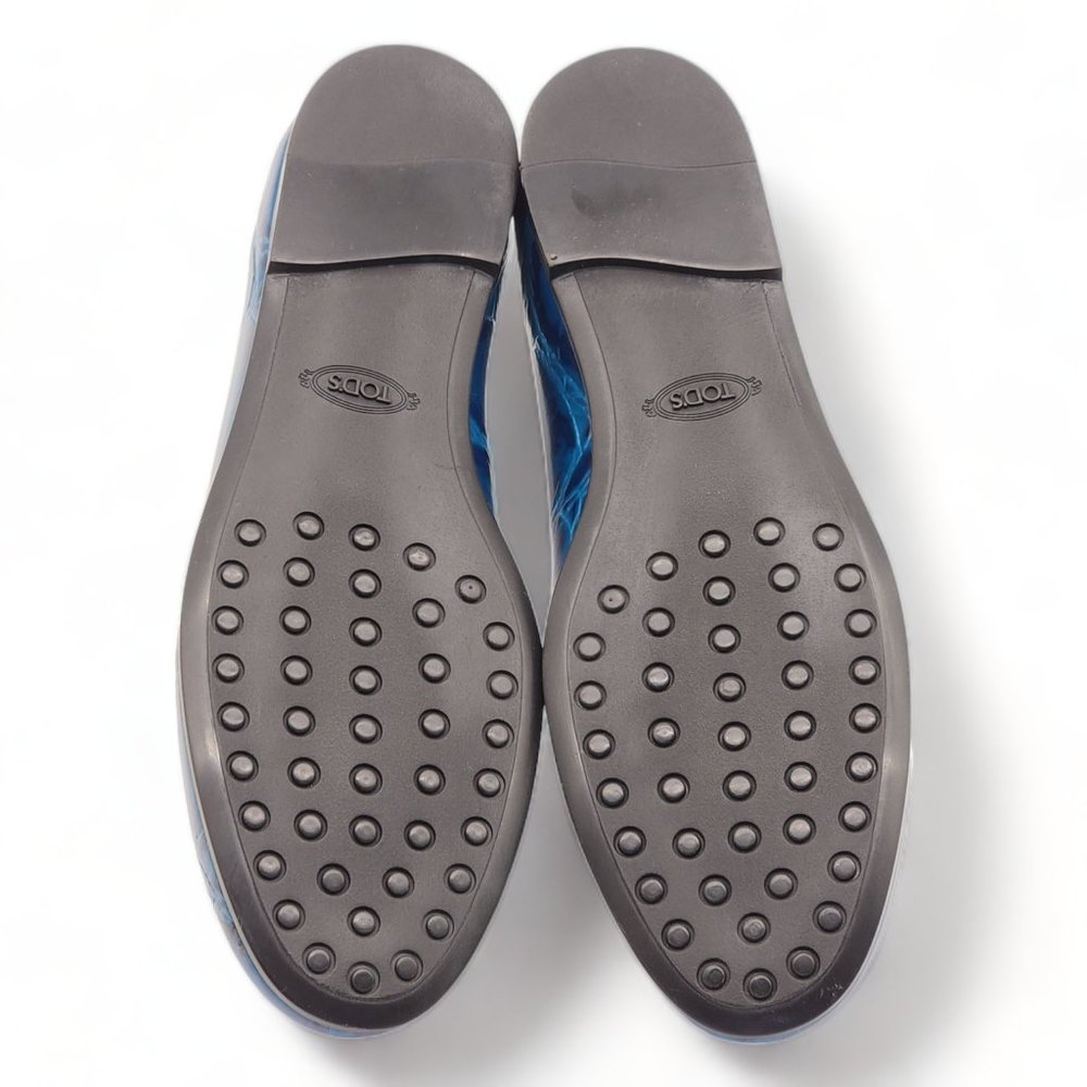 Tod's Women Mocassino Gomma Slip On Shoes Blue - Picture 5 of 7